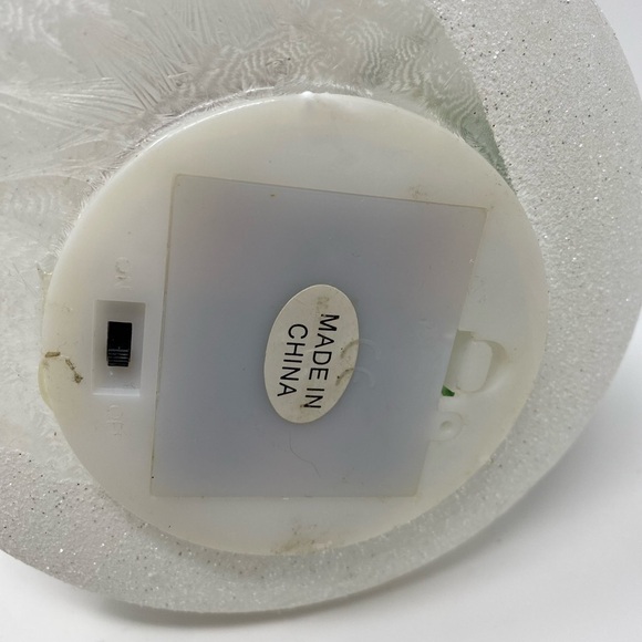 Snowy Christmas Tree Lighted Bell Decor - Picture 7 of 9